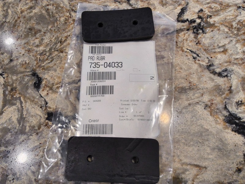 #735-04033 Rubber Paddles for 21" MTD Snowblower