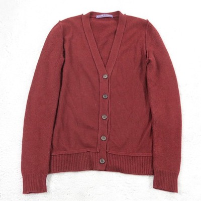 Vtg Ralph Lauren Strickpullover Damen Gr. S Cardigan Übergangsjacke Purple Label