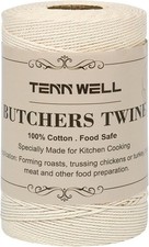 Tenn Well Cooking Twine, 3Ply 656Feet 1mm Food Safe 656Feet/200M, 1pc White