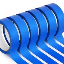 Masking Tape 1 Inch, 6 Rolls x 22yd 132yds in Total Painters Tapes for Pain...