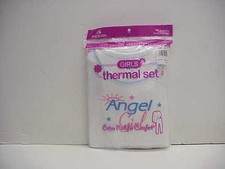 Girls Cotton Rich Indera mills Thermal Underwear Set sizes 4-10