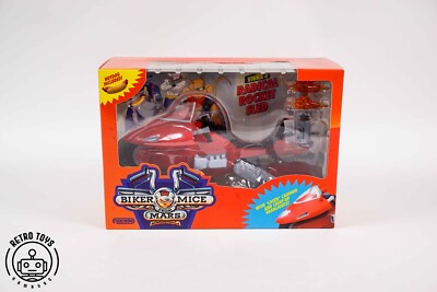 BIKER MICE FROM MARS 3 FIGURES + BIKES FULL SET THROTTLE VINNIE