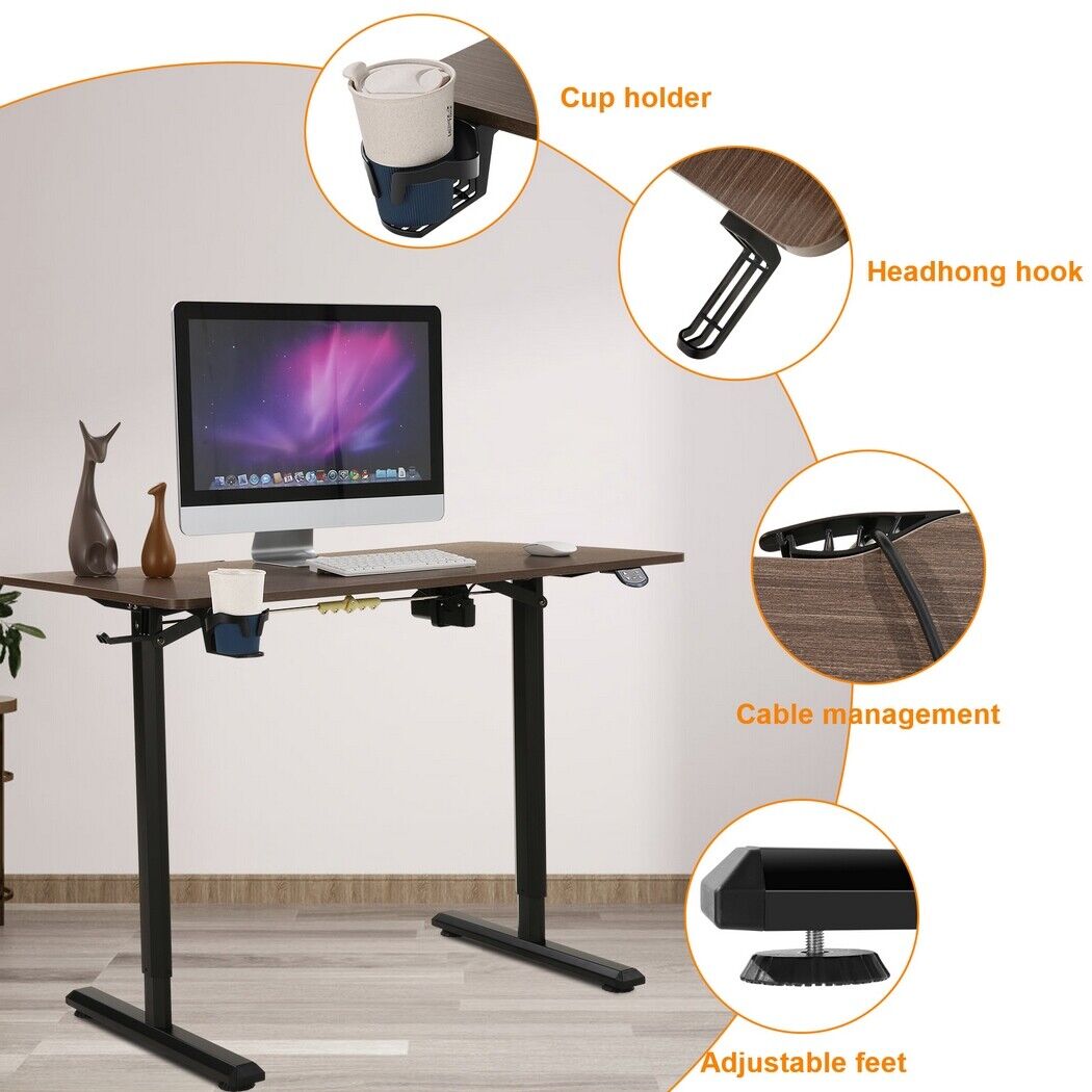 Höhenverstellbarer Schreibtisch Elektrischer mit Tischplatte Memory Funktion NEU