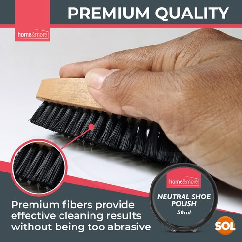2 Shoe Brush Set Cleaning Kit Black Brown Polish Leather Boot Shine Brushes Care - Picture 36 of 44