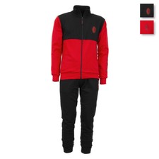 Pigiama Tuta uomo invernale A.C. Milan ufficiale in Felpa MF101085 AB014
