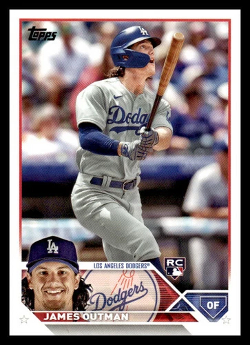 2023 Topps Series 2 James Outman #395 RC Los Angeles Dodgers