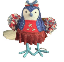 NWT Sun Squad Summer Cheery Pom Pom Girl Fabric Bird Featherly Friends 2025
