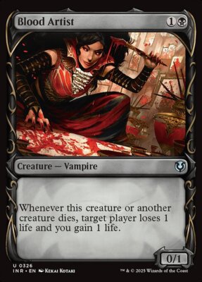 MTG BLOOD ARTIST 326 EXC - BLUTRÜNSTIGER KÜNSTLER - INR X EN - MAGIC