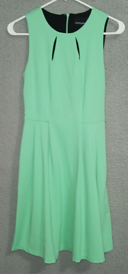 CYNTHIA ROWLEY Women's Mint Green Fit & Flare Dress w/Pockets Easter Size  Small | eBay