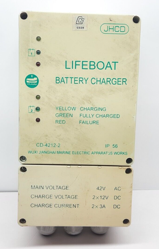 JHCD CD-42-12-2 Lifeboat Chargeur Batterie - Photo 1 sur 11