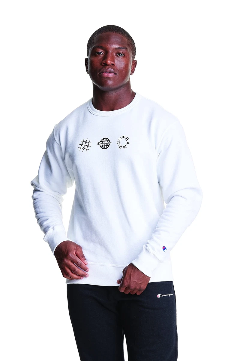 Champion men's powerblend store fleece crewneck sweatshirt