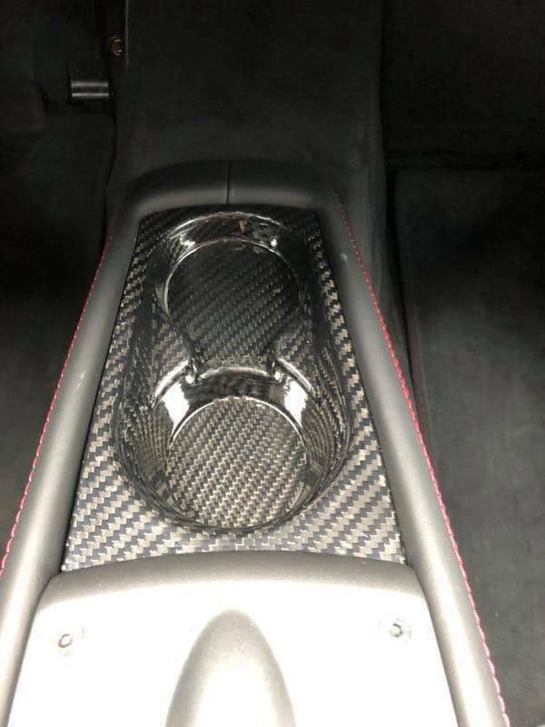 Ferrari 458 Italia 10-15 Carbon Fiber Center Console Drink Holder Replacement