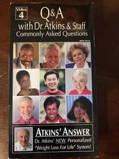 Atkins Answer-Q&A W/Dr. Atkins & Staff-Commonly Asked Questions VHS Tested RARE
