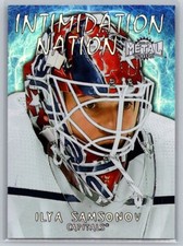 2020  Skybox Metal Universe #IN-2 Ilya Samsonov Intimidation Nation (B)
