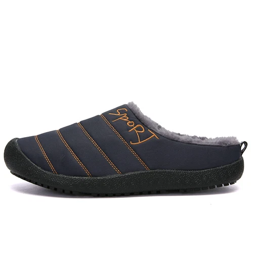 Winter Cotton Slippers Waterproof Plush Lining Warm Men Women Slippers Outdoor- - Picture 52 of 65
