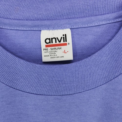 Vintage Tshirt Arizona Mens Large Purple Anvil Tag Single Stitch Made In USA - Picture 2 of 16