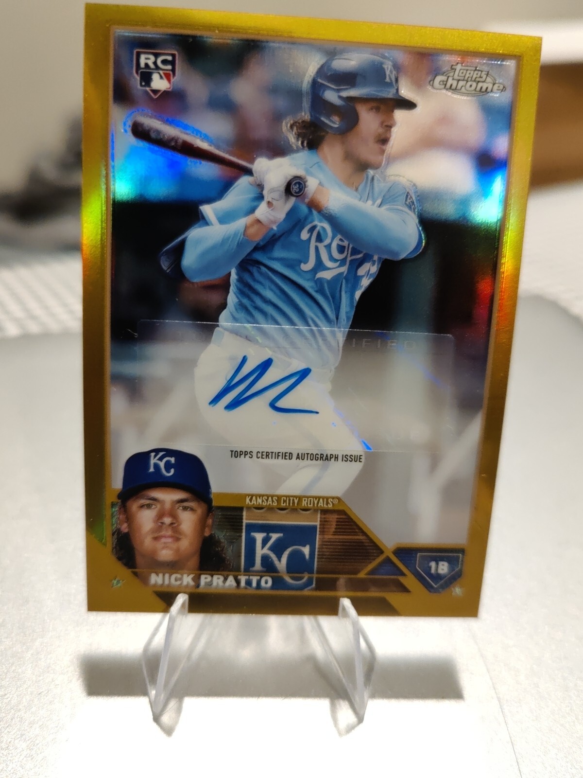 2023 Topps Chrome Nick Pratto Rookie 🔥TRUE Gold Auto /50🔥Royals