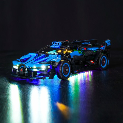 BrickBling Licht Kit für LEGO Bugatti Bolide Agile Blue 42162 (Fernbedienung) - Bild 9 von 10