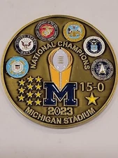 RARE UNIVERSITY OF MICHIGAN VETERAN OF THE GAME COIN 