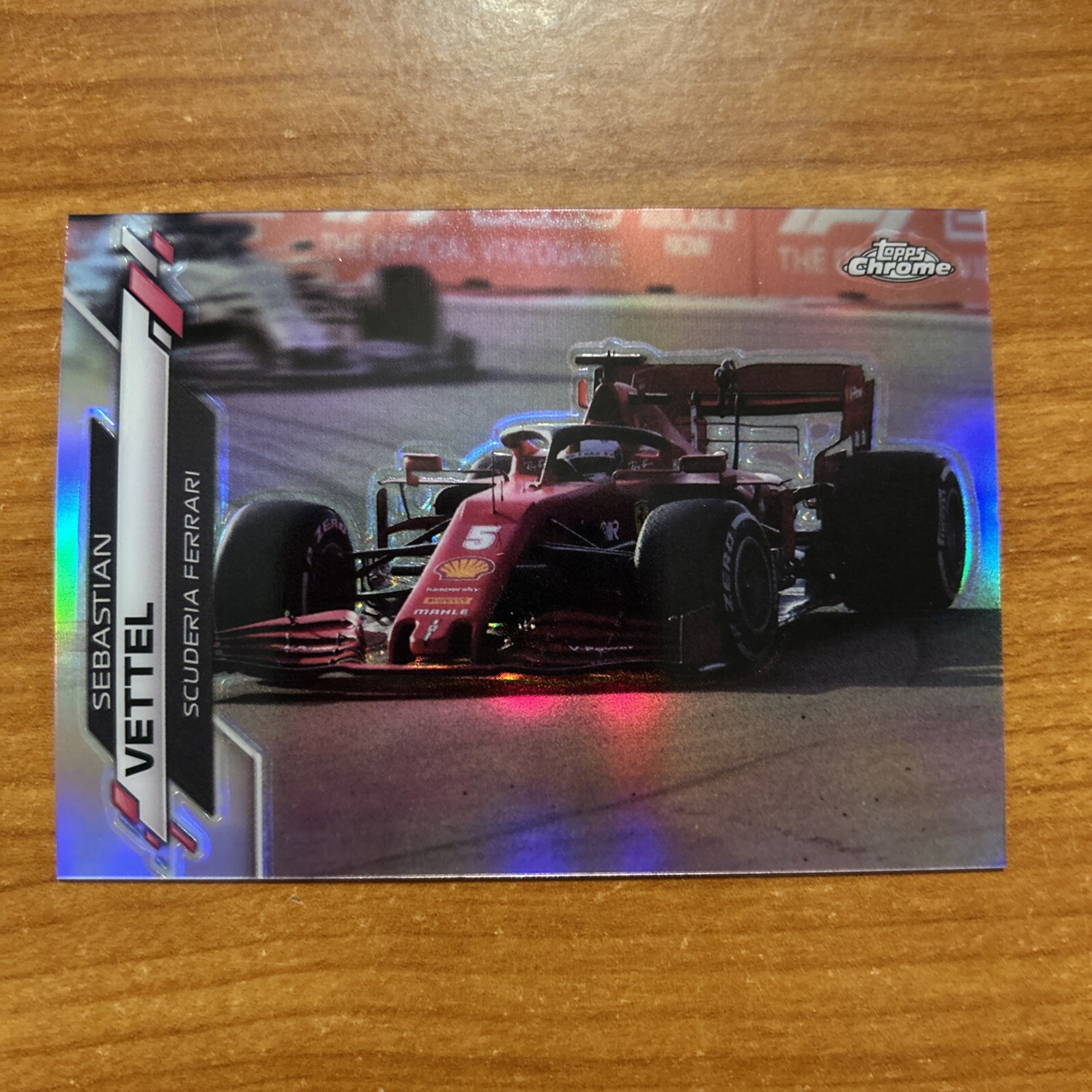 2020 Topps Chrome Formula 1 F1 Refractor Parallel Sebastian Vettel 23