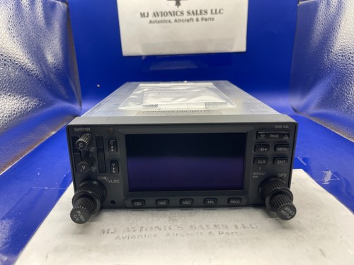 GARMIN GNS 430W WAAS GPS/NAV/COMM 14/28 VDC P/N 011-01060-50 WITH FAA FORM 8130