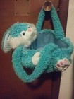Plush Bunny Easter Basket * Blue in color! Brand New Without Tag!