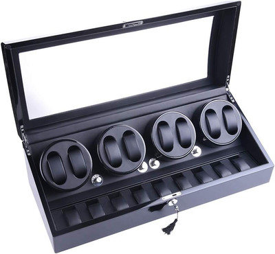 Watch Winder, XTELARY Luxury 4 Motor Quad Watch Winders for Automatic Watches Sa