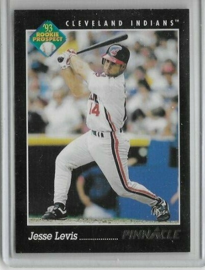 1993 Pinnacle #288 Jesse Levis Cleveland Indians Rookie Prospect