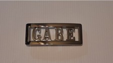 GABE Custom Personalized Name Belt Buckle -Put your name or word on Buckle