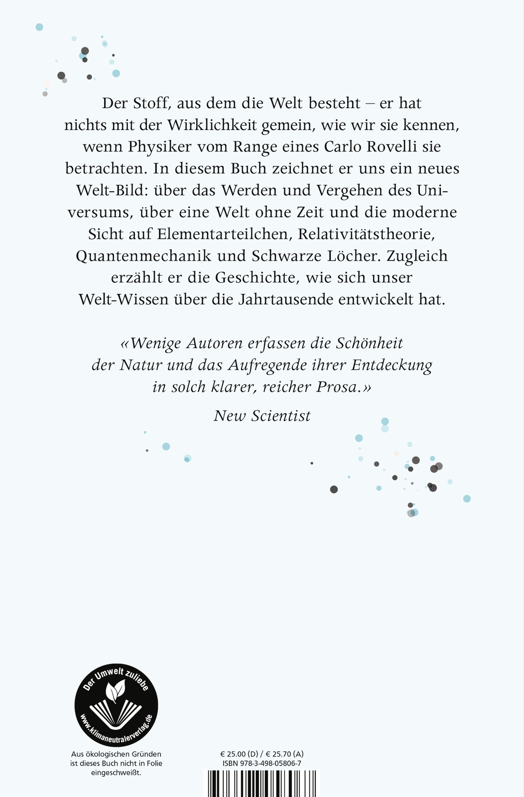 Thumbnail - Carlo Rovelli; Enrico Heinemann / Die Wirklichkeit, Die Nicht So Ist,