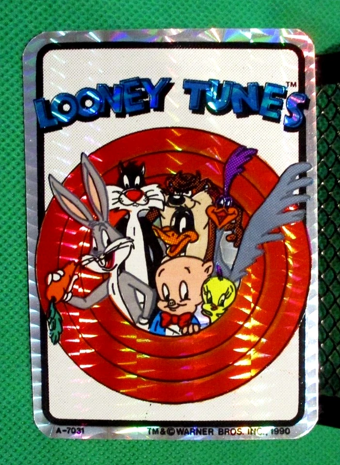 VINTAGE 1990 LOONEY TUNES VENDING MACHINE PRISM STICKER BUGS DAFFY PORKY TWEETY - Image 3 of 4
