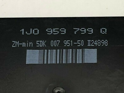 VW Bora Passat Golf Comfort Control Module 1j0 959 799 Q