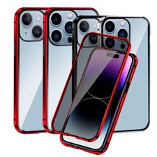 for iPhone 13 Mini 14 15 Plus Pro Max Full Body Cover Built-in Screen Protector