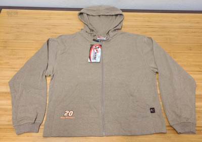 Chase Authentics Tony Stewart Hoodie Women's Size XL Brown Full Zip Sweatshirt