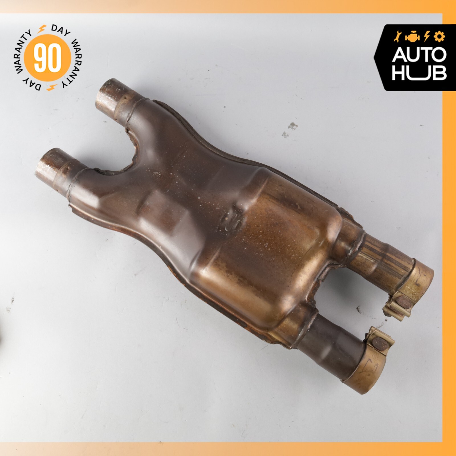 05-07 Maserati Quattroporte M139 Exhaust Mid Pipe Center Resonator Silencer OEM