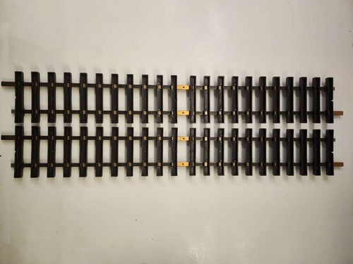 Lot of 2 Straight LGB Straight Track Brass No.1000 For G Scale Trains By Lehmann