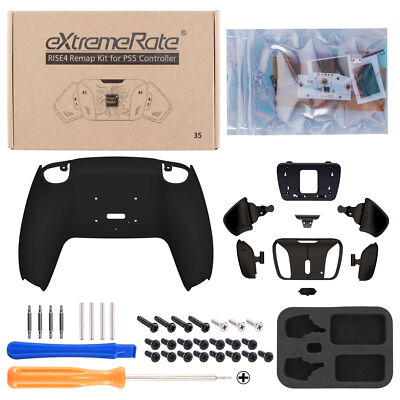 eXtremeRate Real Metal Back Buttons RISE4 Remap Kit for PS5 Controller BDM-030