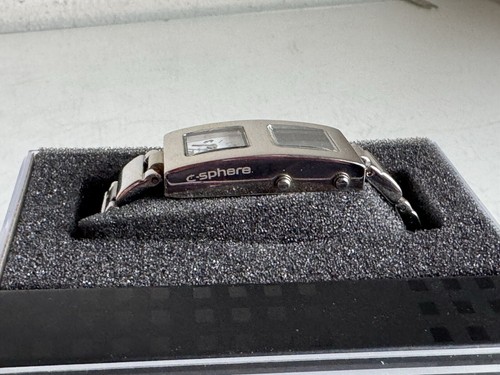 Casio CSE-320 C-Sphere Digital Vintage Anadigi Stainless Steel Watch Ladies Box - Picture 22 of 24