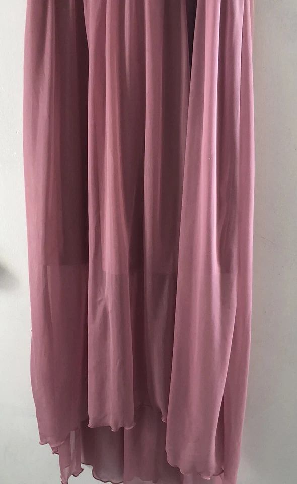 amy’s closet junior girls size 14 pink long dress - Image 4 of 4