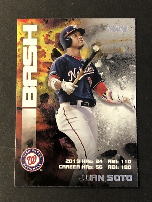 2020 Topps Stadium Club Bash & Burn Juan Soto BAB-6 Washington Nationals