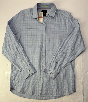 Tommy Bahama Linen Shirt Mens Extra Small Blue Long Sleeve