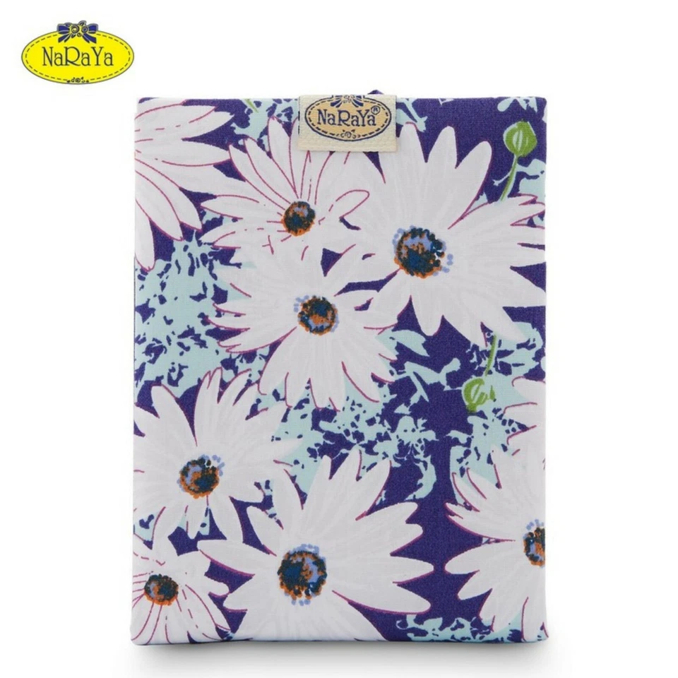 Espejo de Maquillaje Plegable Estampado NaRaYa Estampado Margarita Algodón Azul Oscuro Tailandia Foto 2 de 4