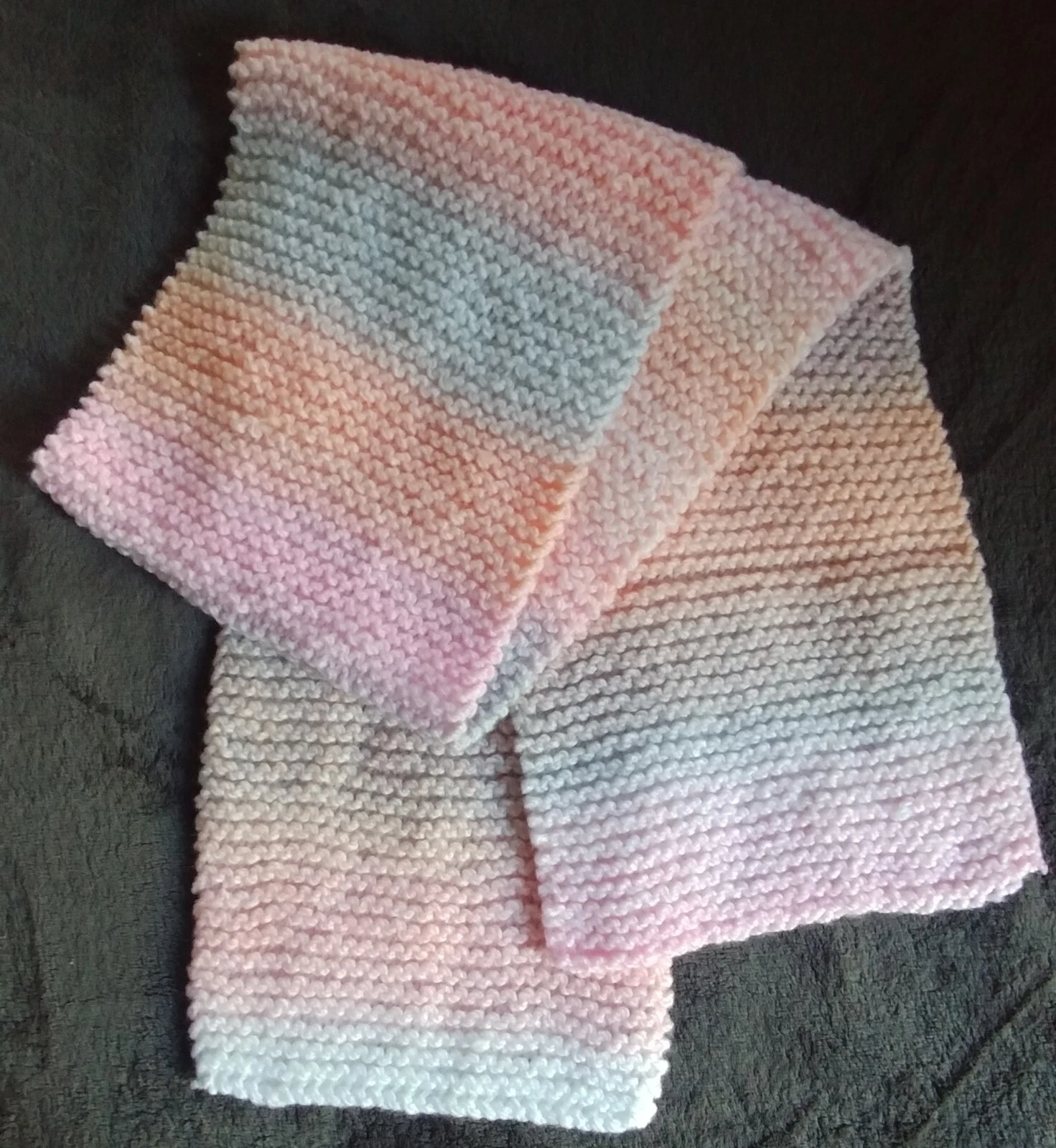 Scarf new Leia Allen Hand girls knitted warm winter youth variegated accessory