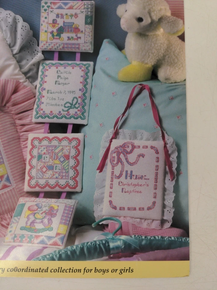 Vintage Great Big Graphs Baby Keepsake Counted Cross Stitch Pattern Booklet - Image 3 of 4