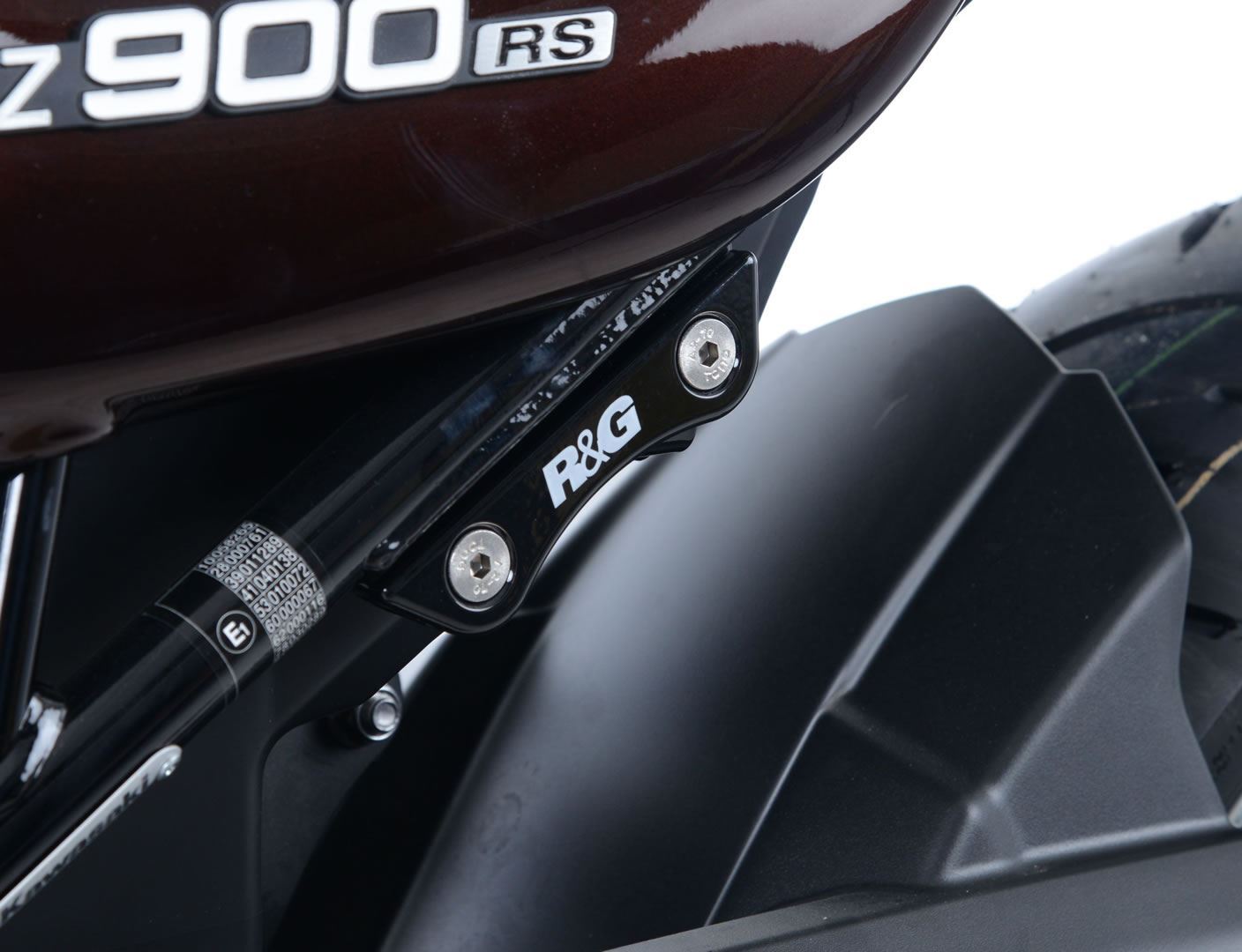 R&G Rear Foot Rest Blanking Plates Black (Pair) Kawasaki Z900RS 2018 - 2024