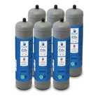 BOMBOLA CO2 600gr USA E GETTA RICAMBIO PER REFRIGERATORI GASATORI ACQUA 6 PZ
