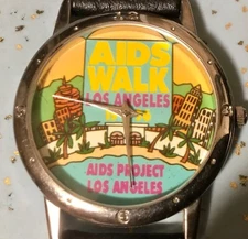1996 AIDS WALK AIDS LOS ANGELES PROJECT LOS ANGELES WATCH WRIST UP TO 8" NO BOX