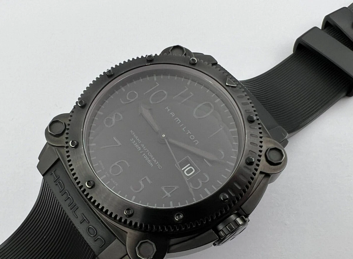 HAMILTON Khaki Navy H785850 BeLOWZERO Black Automatic Diver 1000
