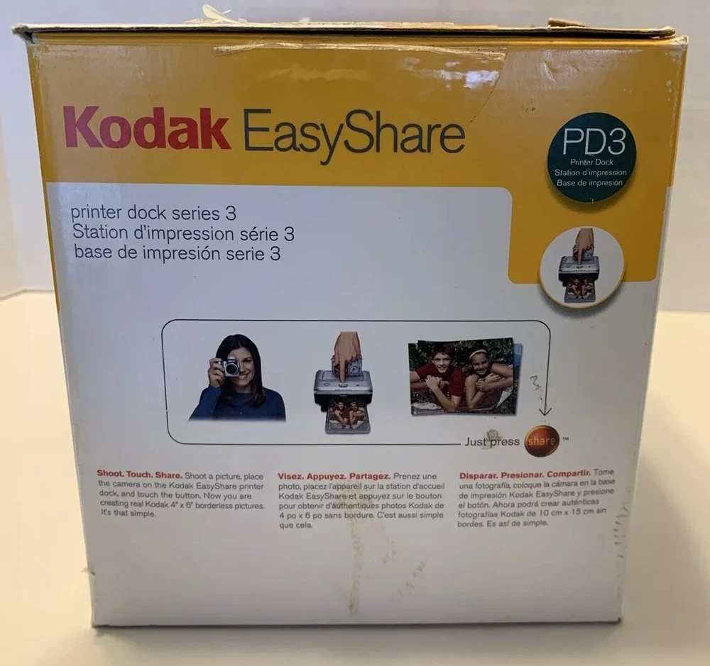 Kodak Easy Share Digital Photo Printer Dock Series 3 w/ Power Supply Bundle