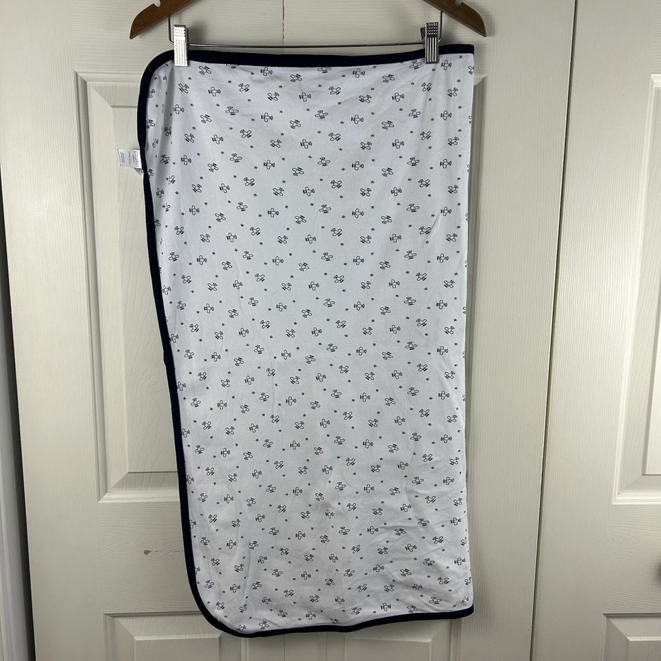 Manta Bebé Precious Firsts by Carter's Airplane Azul Blanco Gris Estrellas Seguridad Foto 2 de 4